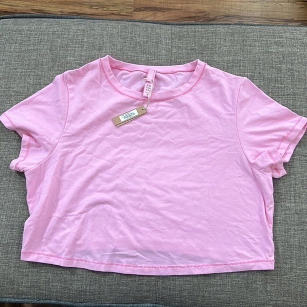 Skims Cotton Jersey Crop Top - Picture 3 of 4